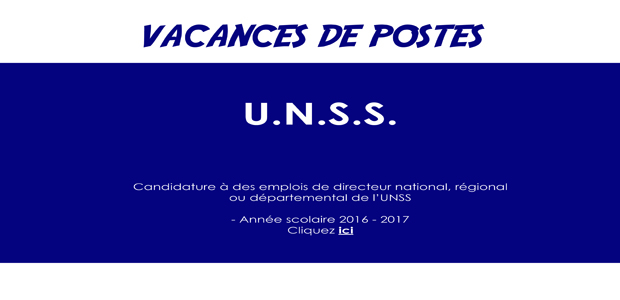 You are currently viewing VACANCES DE POSTES