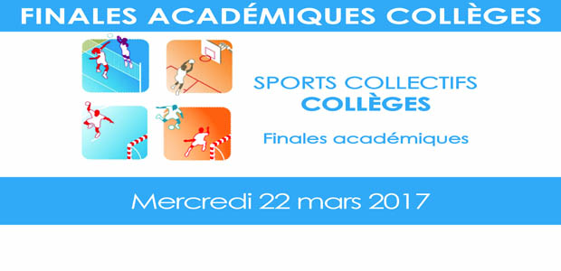 You are currently viewing FINALES ACADÉMIQUES SPORTS COLLECTIFS COLLÈGES