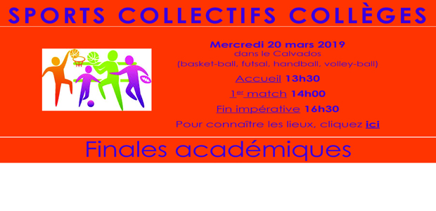 You are currently viewing SPORTS COLLECTIFS COLLÈGES